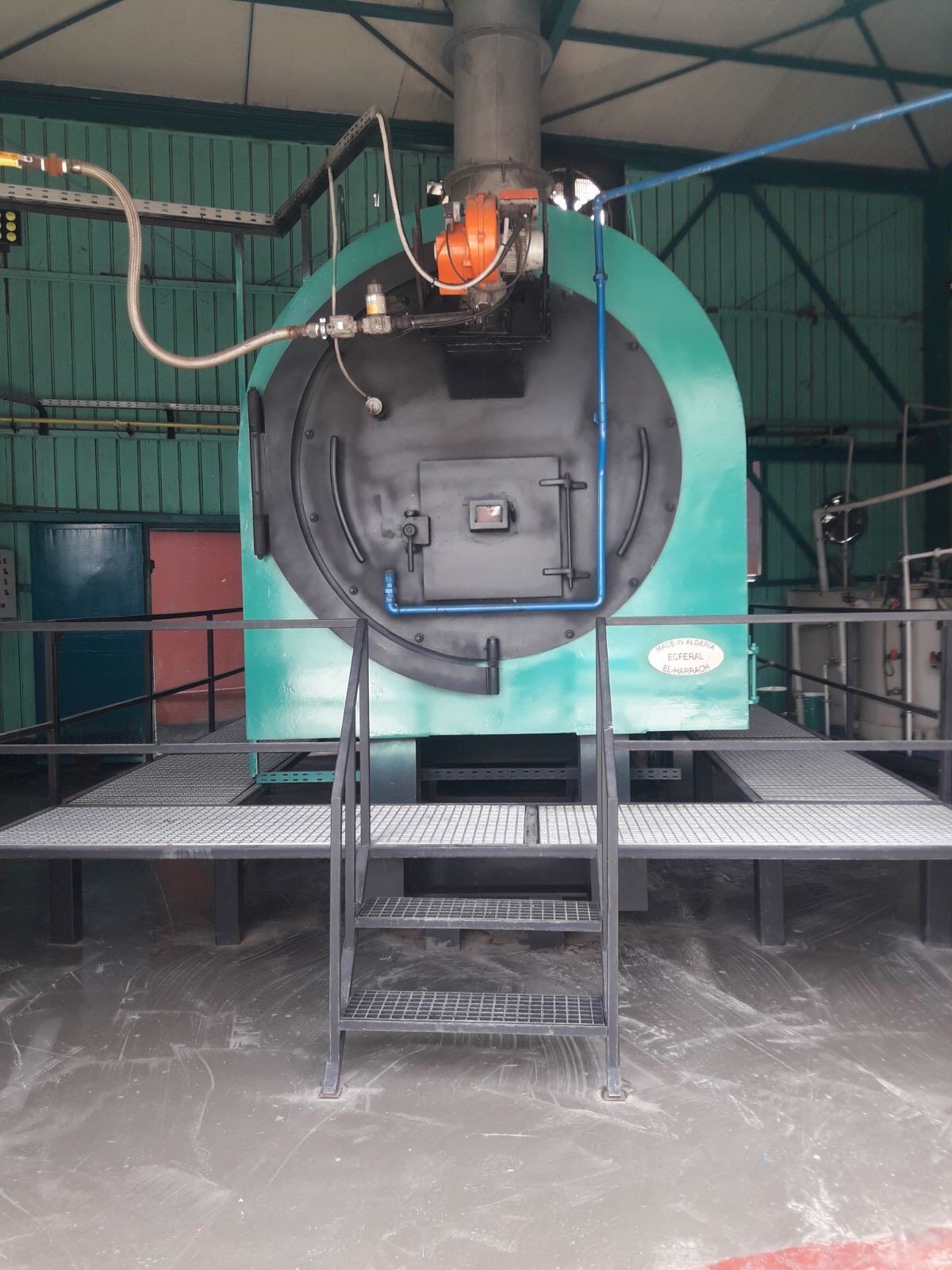 Manufacture of the 1st rotary kiln incinerator in Algeria.