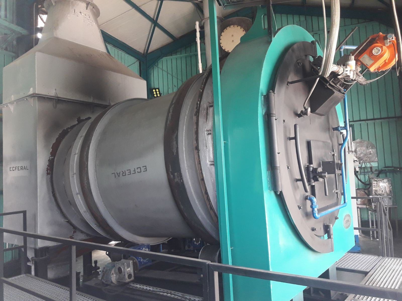 Manufacture of the 1st rotary kiln incinerator in Algeria.